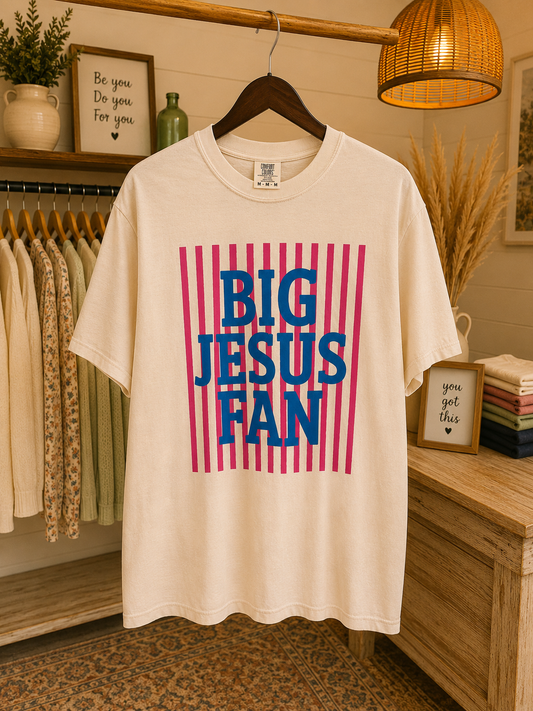 Big Jesus Fan Graphic Tee
