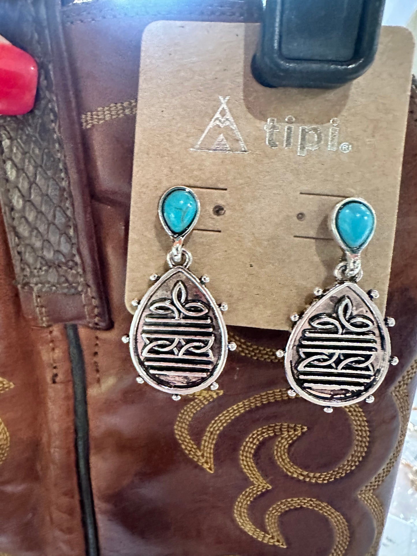 Boot-Stitch Earring