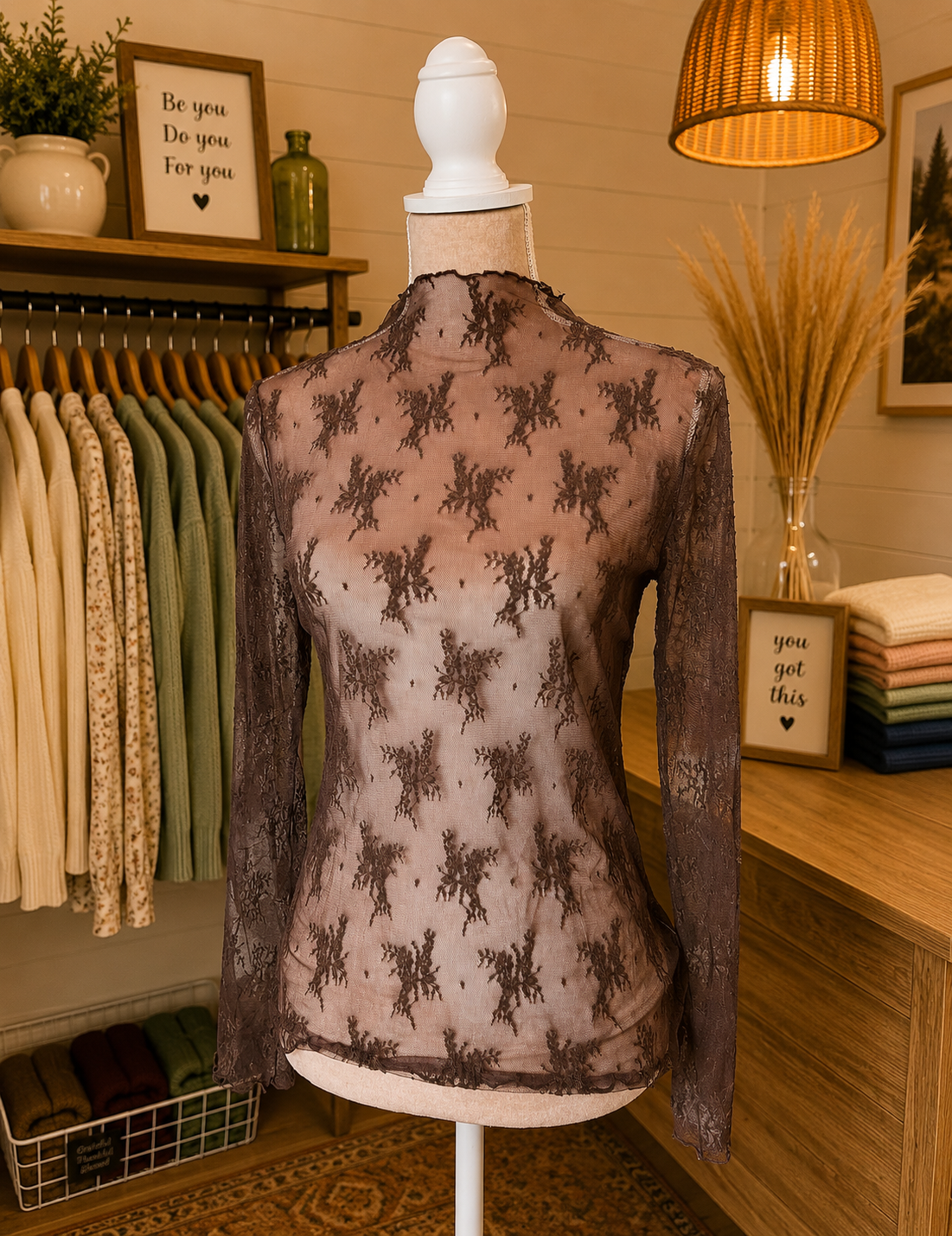 The Secret Garden Sheer Top
