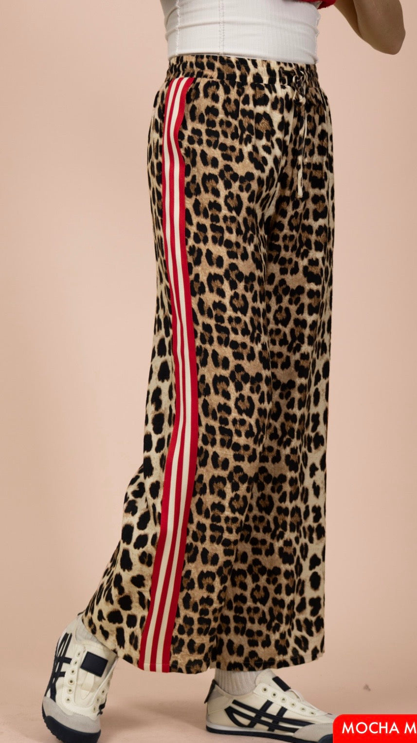 Leopard Track Stripe Pant