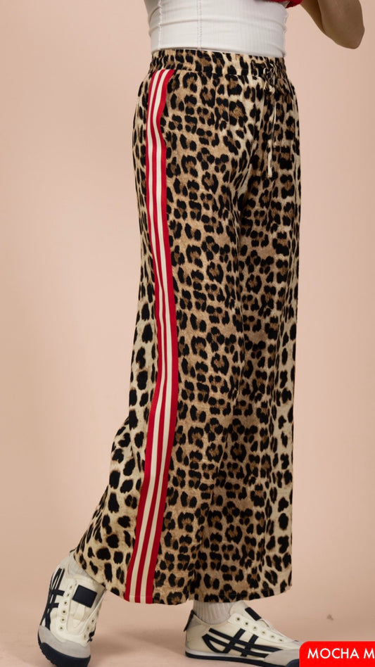 Leopard Track Stripe Pant