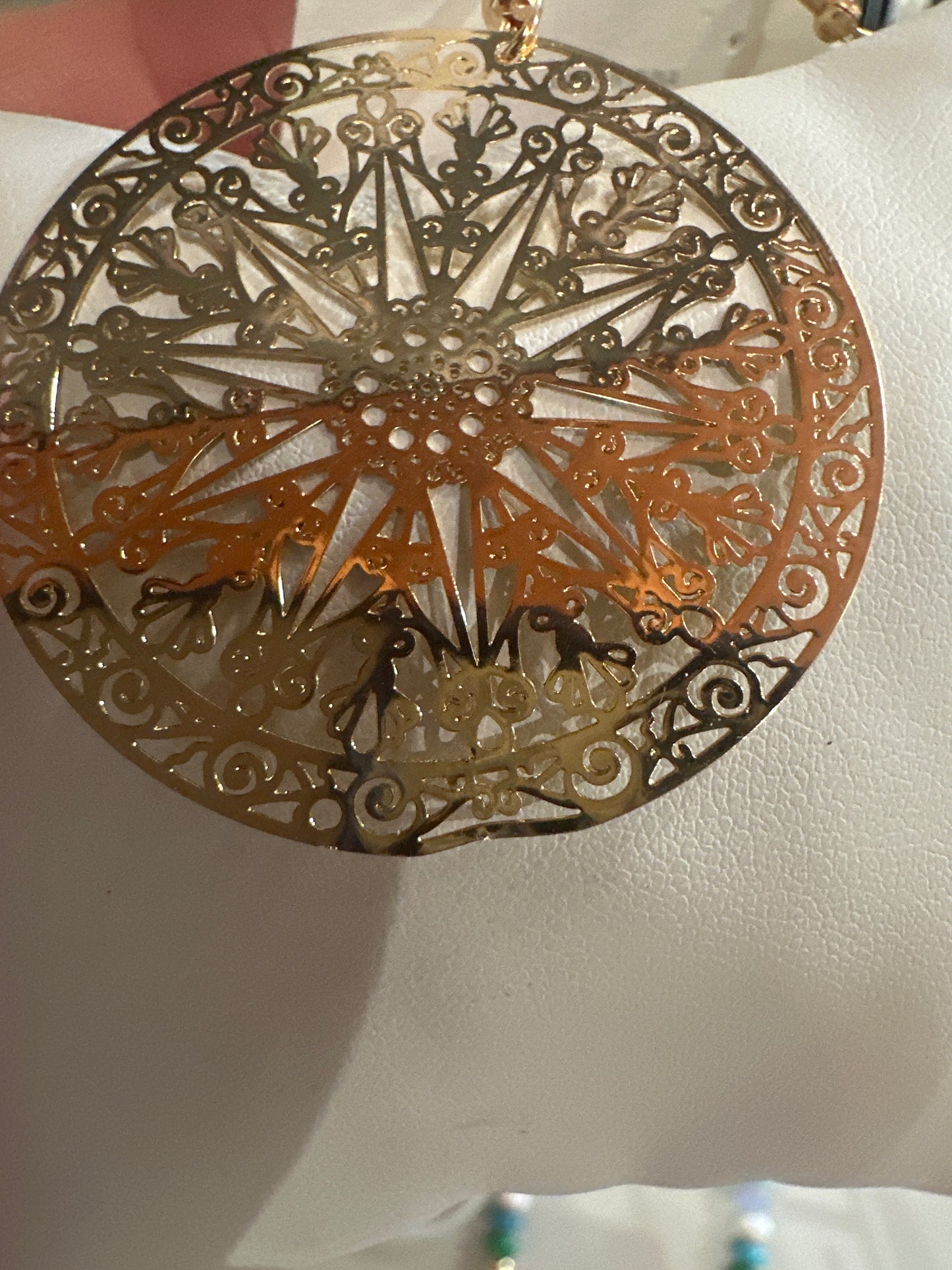 Marley Gold Medallion Earring (imperfect)